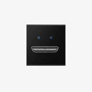 Onyx Matte 2-Gang Soft-Touch Light Switch
