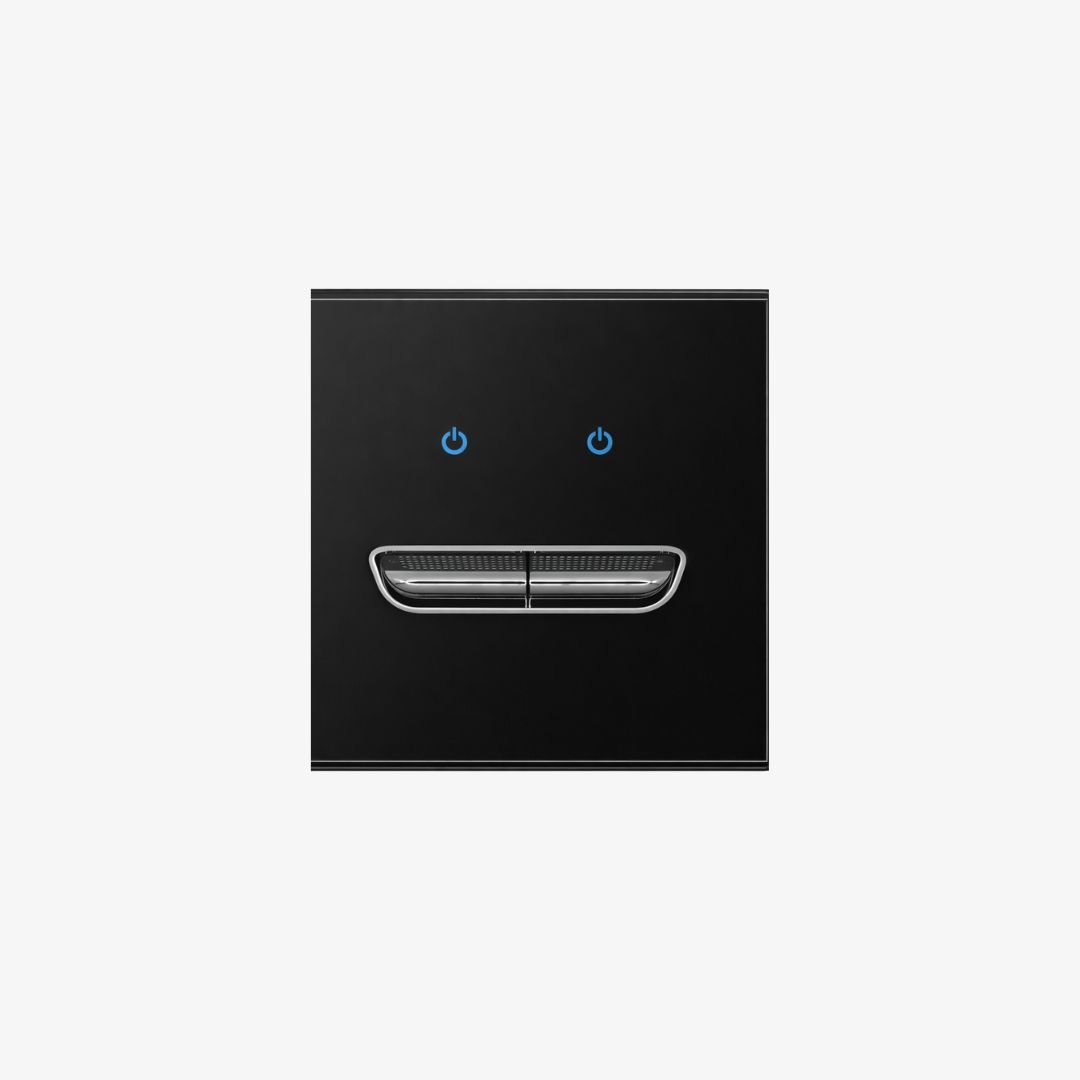 Onyx Matte 2-Gang Soft-Touch Light Switch