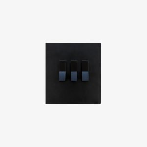 Onyx Matte 3-Gang Toggle Light Switch