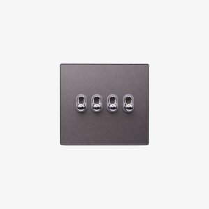 Luna 4-Gang Toggle Switch