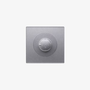 LED Rotary Dimmer Switch – Brushed Silver Finish