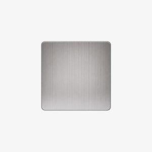 1-Gang Light Switch – Brushed Silver Finish