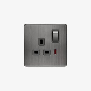 13A Single Gang Switched Socket with Neon Indicator