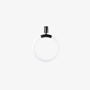 Modern cone LED pendant light with matte-black shade and white diffuser