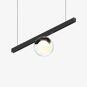 48V Suspended Magnetic Track Globe Pendant Light