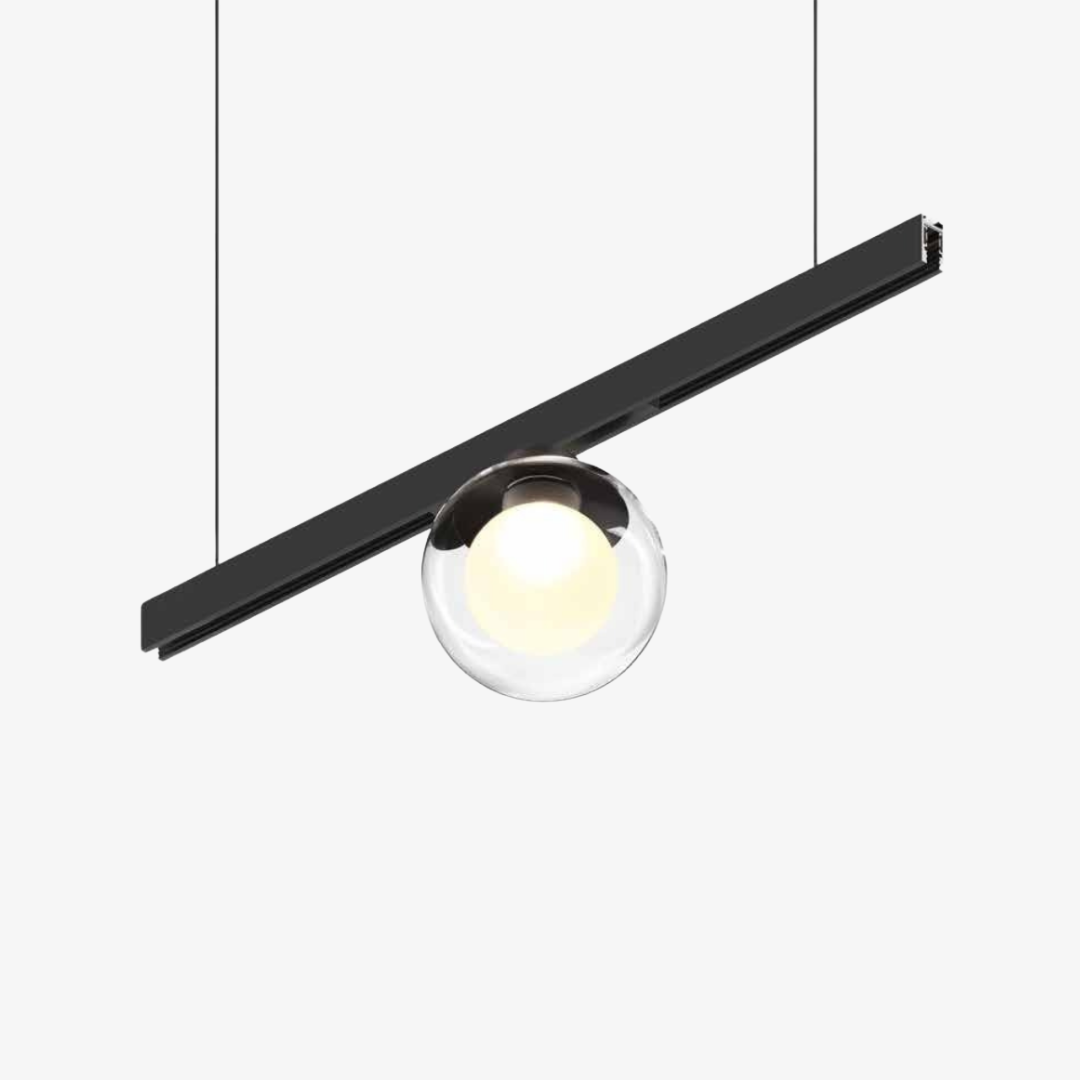 48V Suspended Magnetic Track Globe Pendant Light
