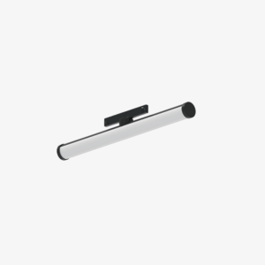 Black 48V magnetic diffused linear track light for modern interiors