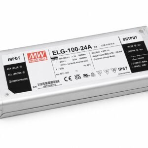 MEAN WELL ELG-100-24 LED Driver with metal IP67 enclosure