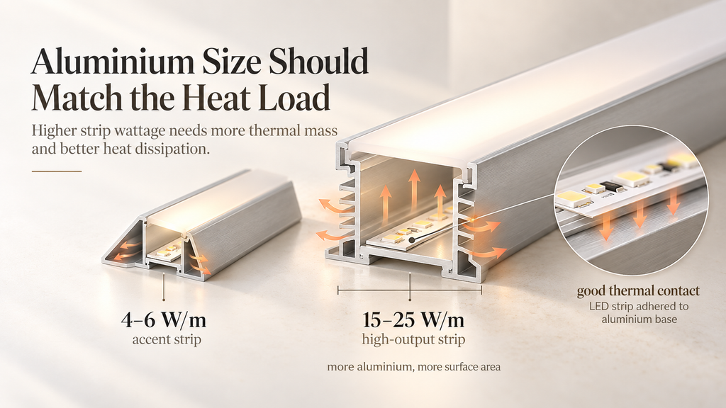 Aluminium Size Should Match the Heat Load